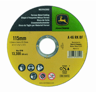 Metal Cutting Disc 115mm (4.5") x 1mm 10 pack