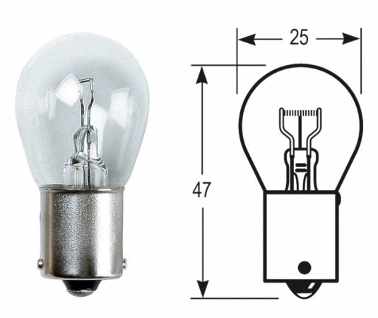 Bulb - 382 P21W BA15S 12V 21W